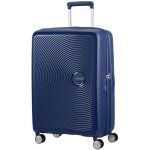 Valise moyenne - american tourister - soundbox exp spinner - bleu navy - 4 roulettes - abs