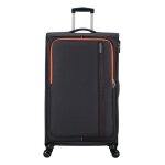 American tourister valise gris fonc orange non pour femme et homme - sea seeker spinner 80 / 30 tsa ...