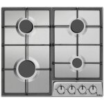 Plaque de cuisson � gaz - amica - pgd6100apr - inox - 4 br�leurs (1000w 2x1800w 2800w) - supports en ...