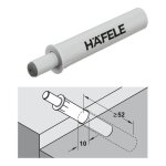 Amortisseur de porte � 10 mm meuble fermeture optimale support adaptateur gris (fort 70n)