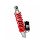 Amortisseur scoot replay a gaz alu rouge diam superieur 10mm diam inferieur m8 (entraxe 300mm)