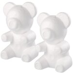 Amosfun 2 pièces mousse ours moule pratique animal blanc pour la décoration de fête fleur - plante artificiell ... Amosfun 2 pièces mousse ours moule pratique animal blanc pour la décoration de fête fleur - plante artificiell ...