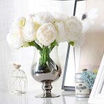 Amoune 2 bouquets de pivoines artificielles 10 ttes de pivoine en soie fausse fleur centres de table ...