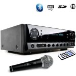 Amplificateur hifi karaoke - ltc audio - atm6500bt - 100w - bluetooth - fm - usb
