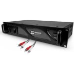 Ampli puissance pro dj - bm sonic bms - 3000 - 3000w - technologie mosfet avec ventilation continue cble ...