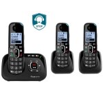 T�l�phone fixe senior - amplicomms - bigtel 1583 - sonnerie amplifi�e 90db - 3 m�moires - grand �cran ...
