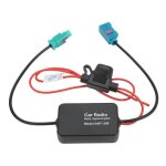 Amplificateur dantenne radio fakra ii 12v 75ohms - dilwe - noir