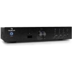 Amplificateur audio - auna av2 - cd508bt - ampli hifi bluetooth avec 3 entres rca - noir
