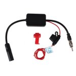 Amplificateur de signal radio fm - am 12v 80 108mhz antenne pour voiture bateau marin auto black - fy613 ...