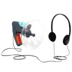 Amplificateur de sons - d�couvrez la nature - gris - parabole de 20 cm - mini - micro amplificateur