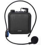 Amplificateur de voix - système de sonorisation rechargeable 12w - noir Amplificateur de voix - système de sonorisation rechargeable 12w - noir