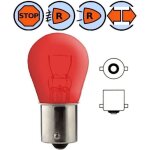 Ampoule 12v 21w ba15s rouge lampe feu stop arriere veilleuse voiture auto moto camion scooter phare clignotant ...