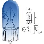 Ampoule 24v 5w t10 w2. 1x9. 5d bleu w5w wedge verre voiture camion clignotant tableau de bord voyant ...