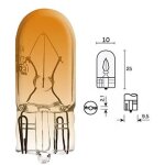 Ampoule 24v 5w t10 w2. 1x9. 5d orange w5w wedge verre voiture camion clignotant tableau de bord voyant ... Ampoule 24v 5w t10 w2. 1x9. 5d orange w5w wedge verre voiture camion clignotant tableau de bord voyant ...