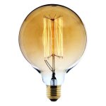 Ampoule d�co filament carbone globe �125mm e27 - elexity