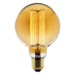 Ampoule d�co filament carbone globe �95mm e27 - elexity