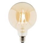 Ampoule dco filament led ambre globe 7w e27 720lm 2500k