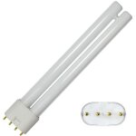 Ampoule fluocompacte 2g11 36w 2900lm 3000k blanc chaud