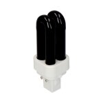 Ampoule fluorescente pl 7w lumière actinique edm - led - noir Ampoule fluorescente pl 7w lumière actinique edm - led - noir