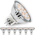 Ampoule gu5. 3 led mr16 12v 5w equivalent � 45w lampe halog�ne blanc chaud 3000k 120� larges faisceaux ...