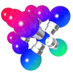 Ampoules guirlande rgb type guinguette b22 1w �quivalent 15w 30000 heures incassables. consommation de ...