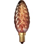 Ampoule halogne flamme dco torsade vintage 25w e14 170lm