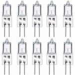 Ampoules halog�nes g4 - hawuj - lot de 10 35w 12v blanc chaud 2800k dimmable - pour �clairage