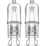 Ampoules halog�nes g9 pour four - marque - 40w 230v - blanc chaud - dimmable - r�sistance � la chaleur ...