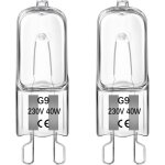 Ampoule halogène g9 pour four - blanc chaud dimmable 40w 230v 2700k 520lm - résistant à la chaleur 300°c ... Ampoule halogène g9 pour four - blanc chaud dimmable 40w 230v 2700k 520lm - résistant à la chaleur 300°c ...
