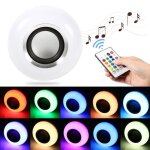 Ampoule led bluetooth avec haut - parleur - e27 12w - contr�le via smartphone - couleurs rvb - musique ...