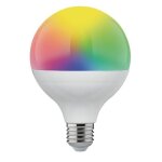 Ampoule led globe 95mm connect�e e27 rgb 1521 lm �quiv. 100w variation blanc & couleur sans fil tuya