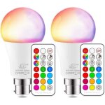 Ampoule led couleur changement de couleur ampoule 10w baonnette b22 rgbw dimmable led ampoules12 choix ...