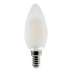 Ampoule déco filament led flamme 4w e14 400lm 2700k - blanc chaud - zenitech Ampoule déco filament led flamme 4w e14 400lm 2700k - blanc chaud - zenitech