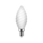 Ampoule led e14 ? 65w ? 806 lm ? 2700 k ? flamme torsad�e ? verre opale ? �quivalent 60 w