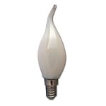 Ampoule led filament flamme milky 4w e14 400lm 4w 2700k blanc chaud