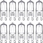 Ampoule led g9 blanc froid 40 w 230 v �quivalent � une ampoule halog�ne g9 600 lm 2700 k lot de 10 ampoules ...