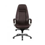 Amstyle chaise de bureau austin vritable cuir marron chaise de bureau 120 kg fauteuil de direction haut ...