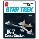 Amt plastic models - maquette station spatiale star trek k - 7 space station amt1415 1:7600 maquette ...