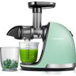 Amzchef extracteur de jus de fruits et lgumes sans bpa slow juicer presse  froid machinevert