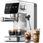 Amzchef machine � caf� expresso 20 bar avec �cran led home 2 en 1