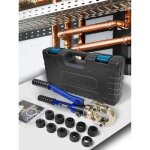 Pince à sertir hydraulique - amzcnc - Ø 12 - 28 mm - 5 pièces en cuivre - force de 8 tonnes Pince à sertir hydraulique - amzcnc - Ø 12 - 28 mm - 5 pièces en cuivre - force de 8 tonnes