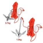 Ancre de bateau pliage bateau avec bou�e dancrage de 12cm rivi�re avec mousqueton ancre de grapnel p�che ...