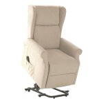 Andora - fauteuil relax releveur electrique tissu ivoire