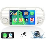Android 13 2 + 64g autoradio 7 2 din pour fiat 500 2007 - 2015 carplay / android auto sans fil gps wifi ...