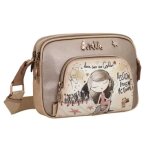 Sac � �paule bandouli�re - anekke - hollywood - beige - 100% polyur�thane - 19x25x5cm