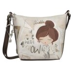 Anekke sac bandouli�re femme sophia ? 21 x 27 x 8 cm noir / multicolore