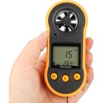 Anmomtre compteur de vitesse du vent numrique lcd portable portable jauge de vitesse du vent jauge ...