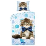Animal club chat chaton linge de lit housse de couette 140x200 + taie 70x90 idée déco 100% coton Animal club chat chaton linge de lit housse de couette 140x200 + taie 70x90 idée déco 100% coton