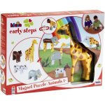 Animaux magntiques - klein - 0065 - 4 grands animaux funny puzzle bote ouverte - 16 pices - ds 12 ...