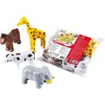 Animaux magntiques - klein - 0071 - 4 grands animaux funny puzzle sachet - 16 pices - ds 12 mois
